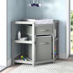 corner changing table espresso