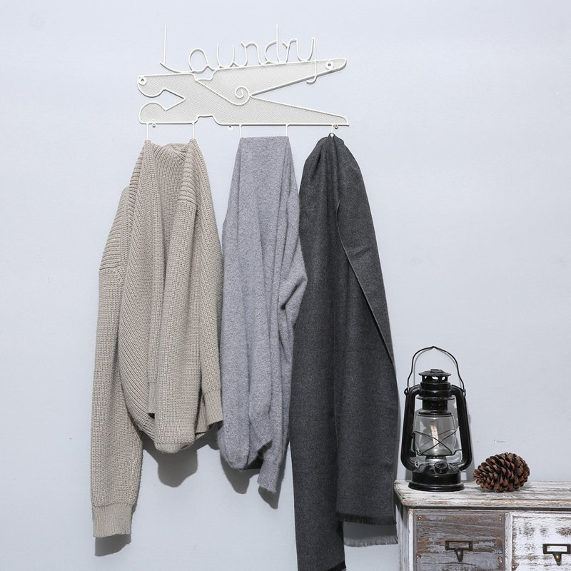 Ikee Design Metal Wall Mounted And Wall Hooks Hanging Organizer