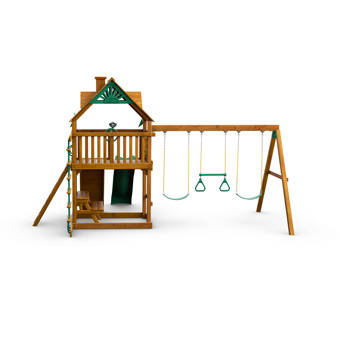 huntington resort wooden swing set