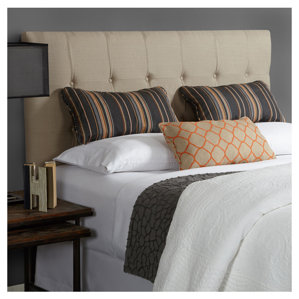 Fulton in Beige Upholstered Panel Headboard by Mozaic Company