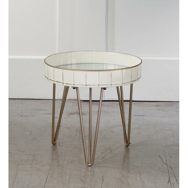 Quitaque Mirrored End Table By Everly Quinn