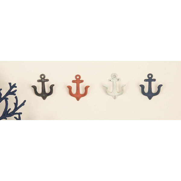 Home Furniture Diy 3 White Blue Red Nautical Rustic Coat Towel