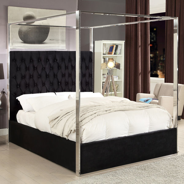Pamala Upholstered Canopy Bed By Everly Quinn Find