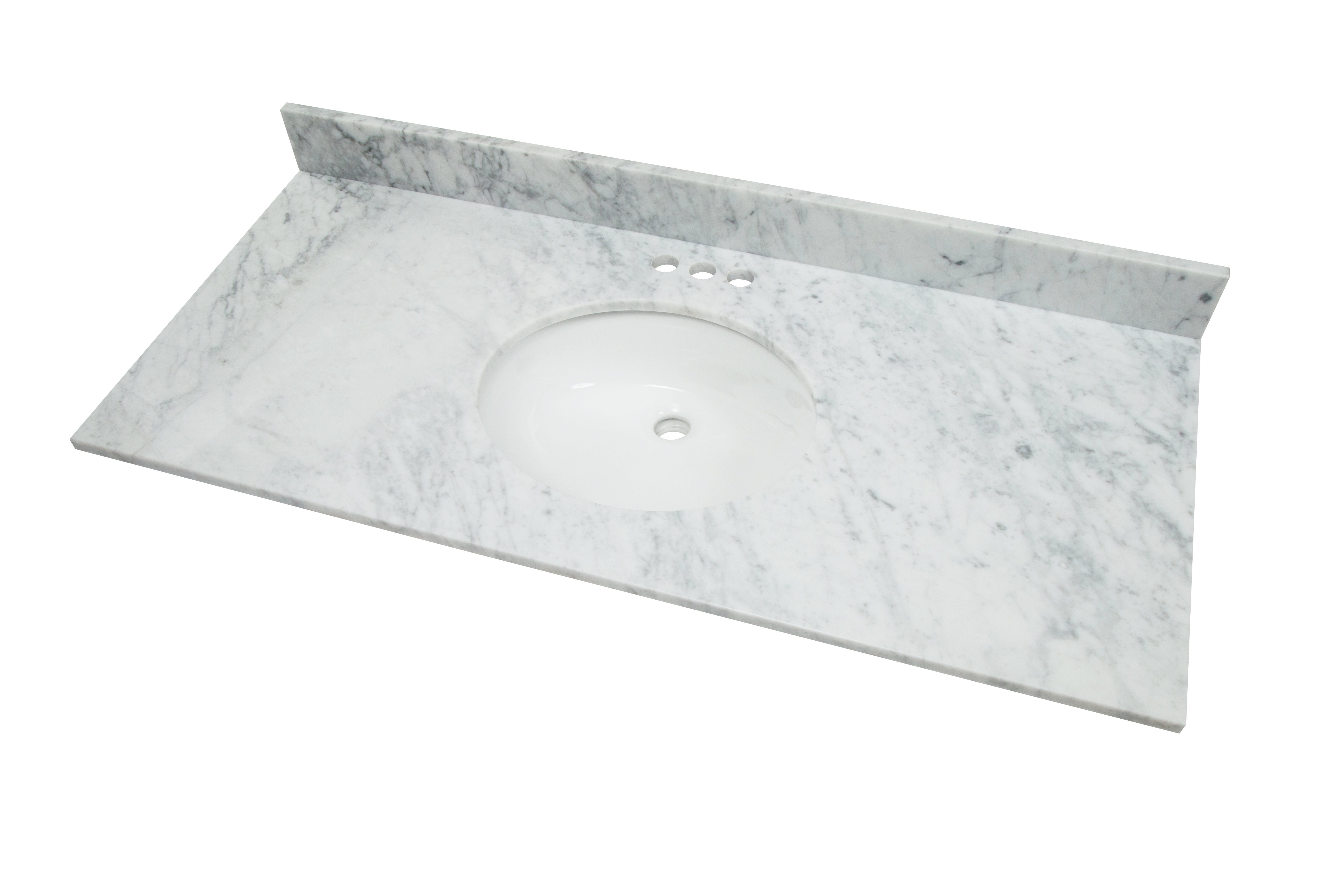 3s Stone 49 Single Bathroom Vanity Top In White With Sink Wayfair