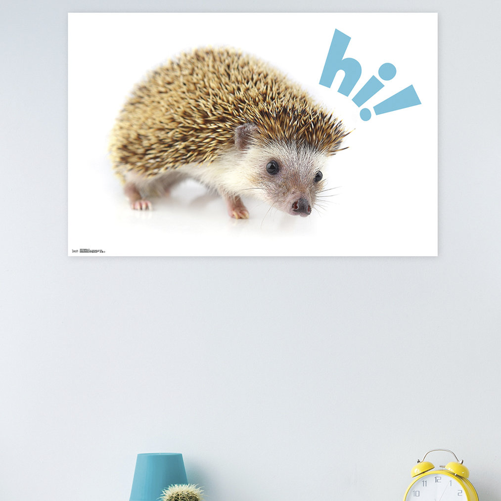 East Urban Home Hedgehog Hi Paper Print Wayfair