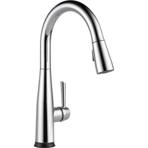 Essa Pull Down Touch Single Handle Kitchen Faucet with LED Light and MagnaTiteu00ae Docking and Touch2Ou00ae technology