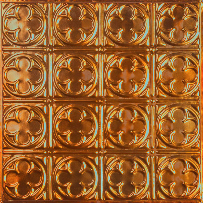 24 X 24 Metal Wall Paneling In Rustic Copper