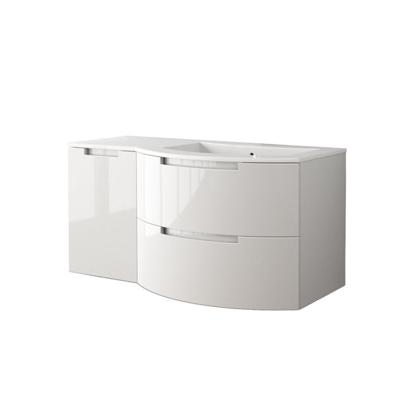 Oasi 43 Single Left Side Cabinet with Shelf Vanity by LaToscana