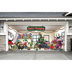 Santa S Workshop Garage Door Mural