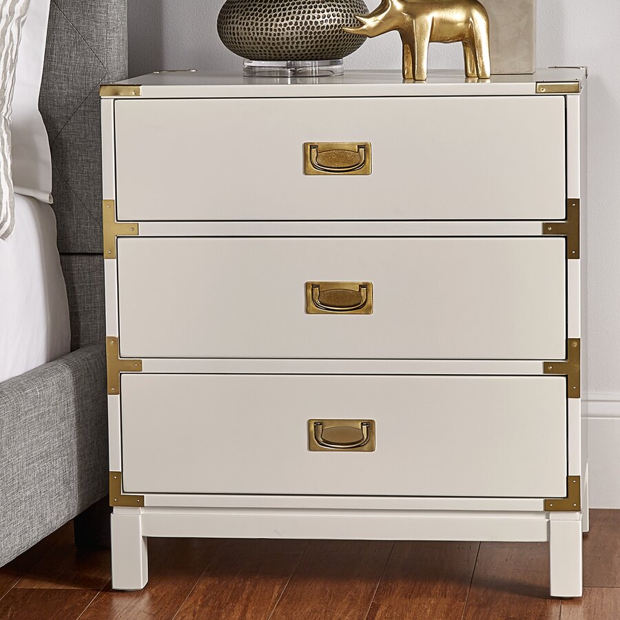 Eivind 3 Drawer Nightstand