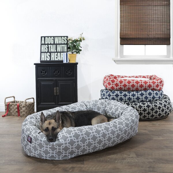 Links Sherpa Bagel Bolster Pet Bed by Majestic Pet Products