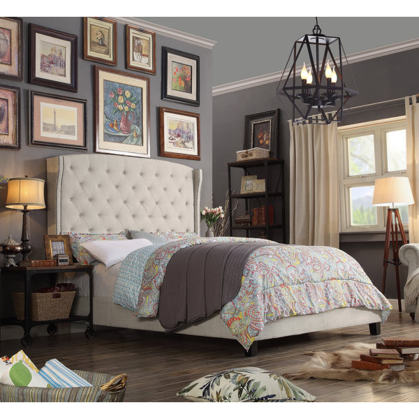 Best Design Destiny Polyester Upholstered Standard Bed By Willa Arlo Interiors Today Sale Only