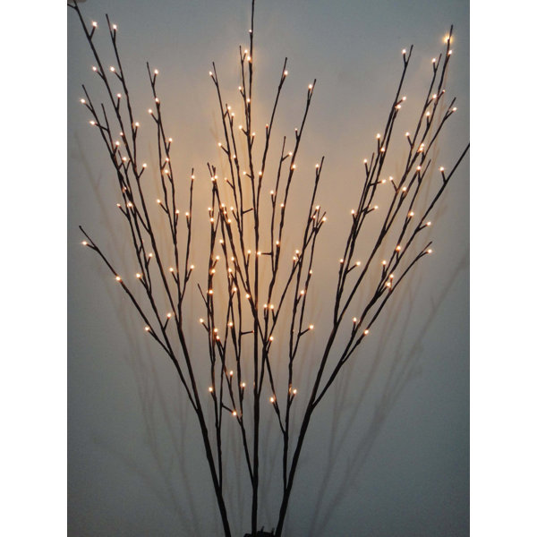 Floral 144 Light Willow Branch by The Holiday Aisle