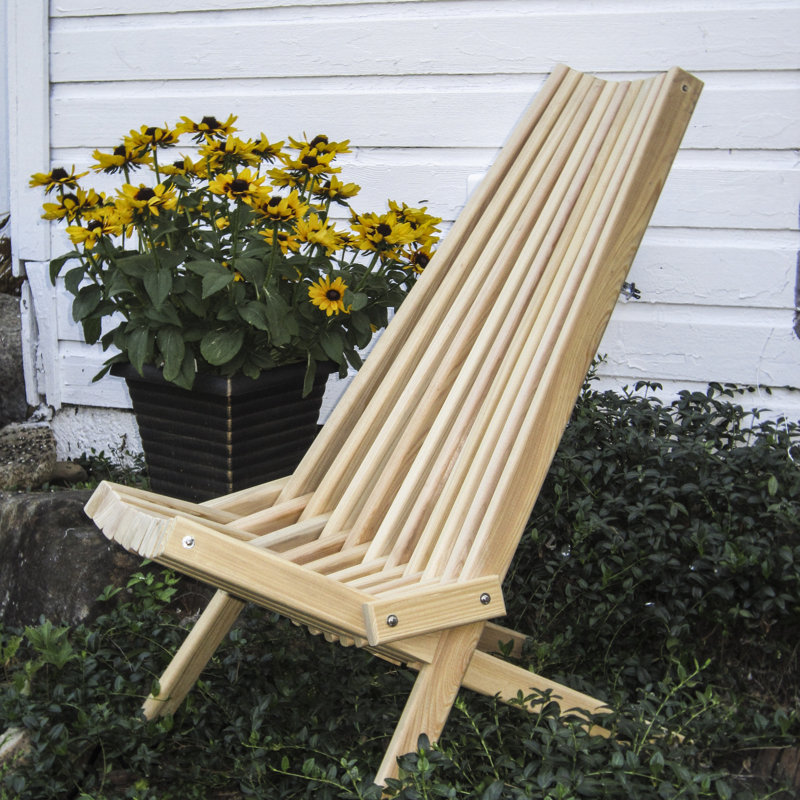 Hershy Way Solid Wood Folding Adirondack Chair & Reviews Wayfair