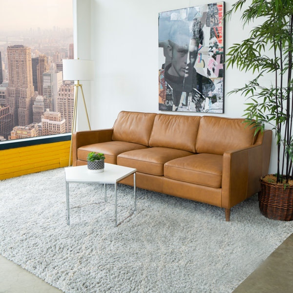 Deirdre Leather Sofa By Corrigan Studio