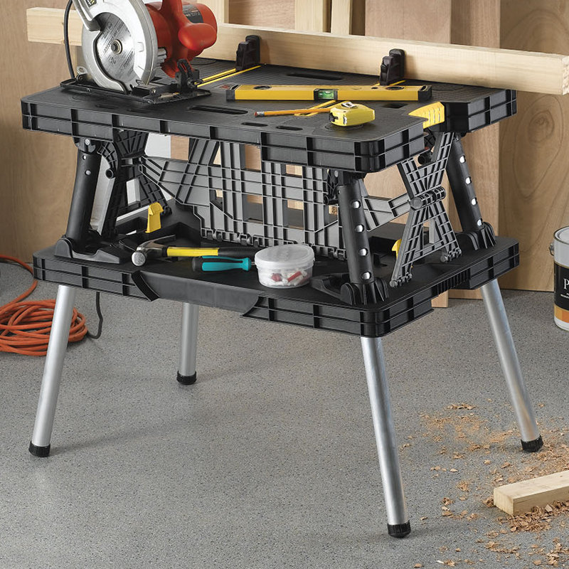 Keter Folding Compact 36 W Top Workbench Reviews Wayfair