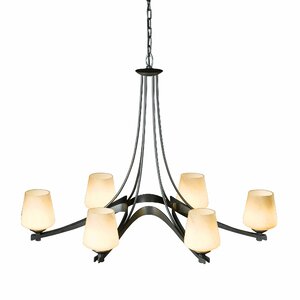 Ribbon 6-Light Candle-Style Chandelier