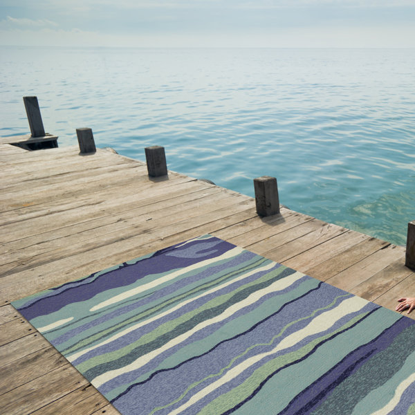 Weybridge Handmade Blue Indoor/Outdoor Area Rug by