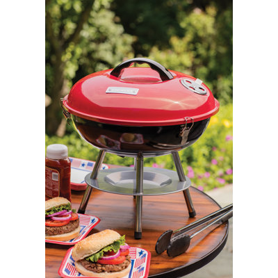 Cuisinart 14" Portable Charcoal Grill Cuisinart Finish: Red/Black