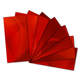 Red Rust Subway Tile You Ll Love Wayfair Custom 3 X 6 Beveled Gl Subway Tile In Red