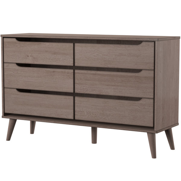 Best Choices Goree 6 Drawer Double Dresser By Mercury Row Discount
