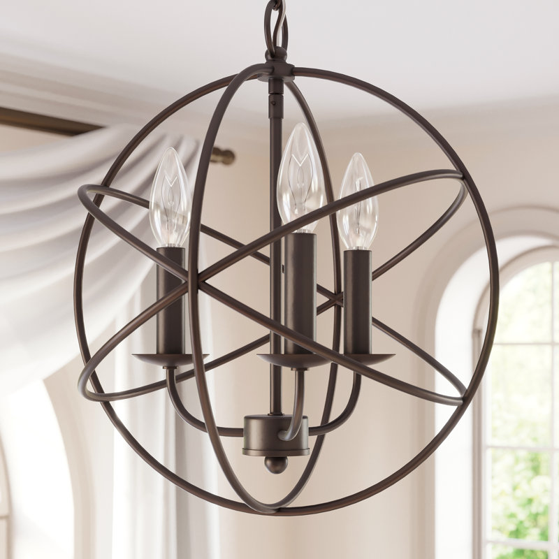 Alcott Hill Nickerson 3 Light Globe Chandelier Reviews Wayfair Nickerson 3 Light Globe Chandelier