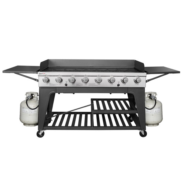 8-Burner Propane Gas Grill with Side Shelves by Royal Gourmet Corp