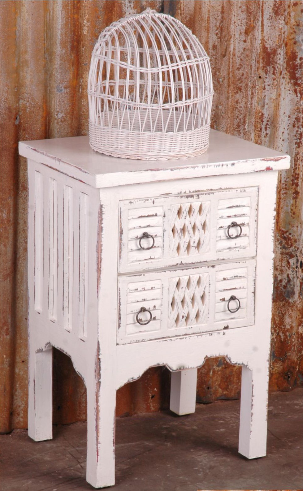 August Grove Adelmo Whitewashed End Table Wayfair