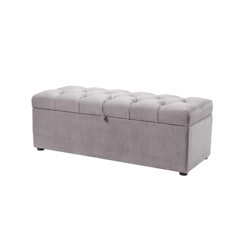 Everly Quinn Luyen Tufted Upholstered Storage Bedroom Bench Luyen Tufted Upholstered Storage Bedroom Bench