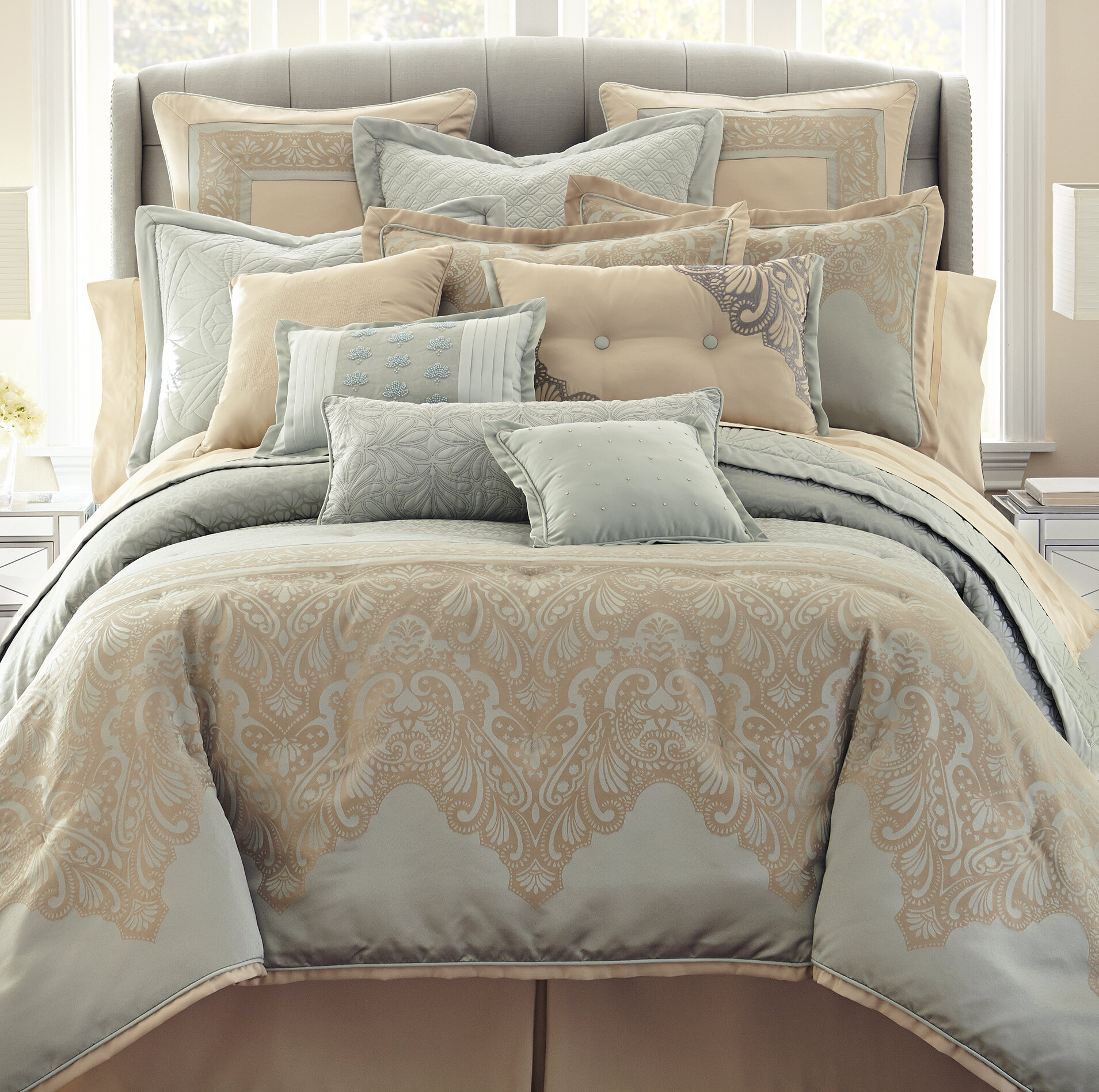 Waterford Bedding Aramis 4 Piece Reversible Comforter Set