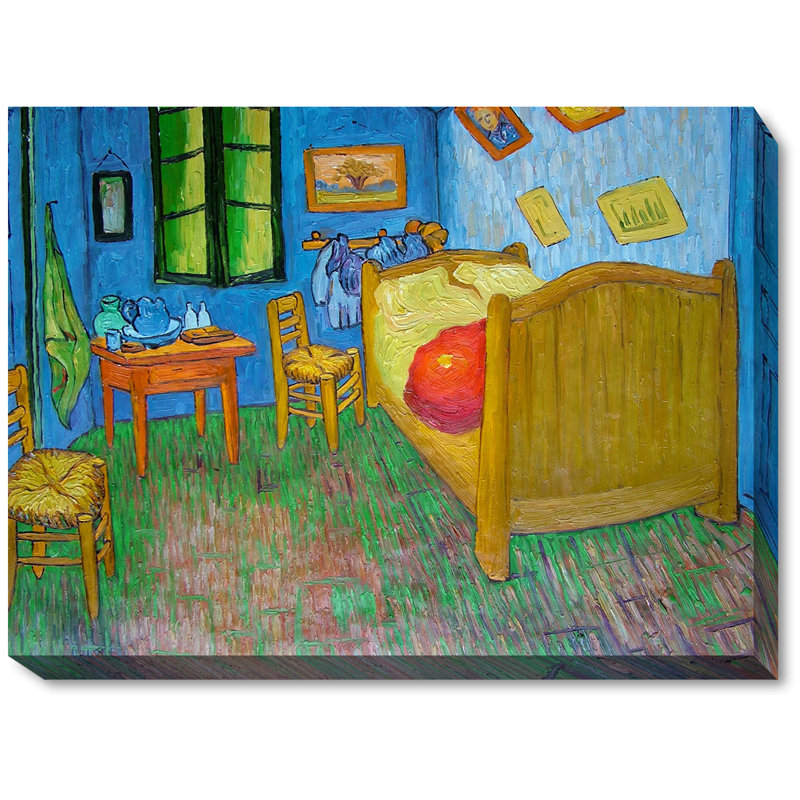 Wildon Home Vincents Bedroom At Arles By Vincent Van Gogh Wrapped Canvas Painting Wayfair