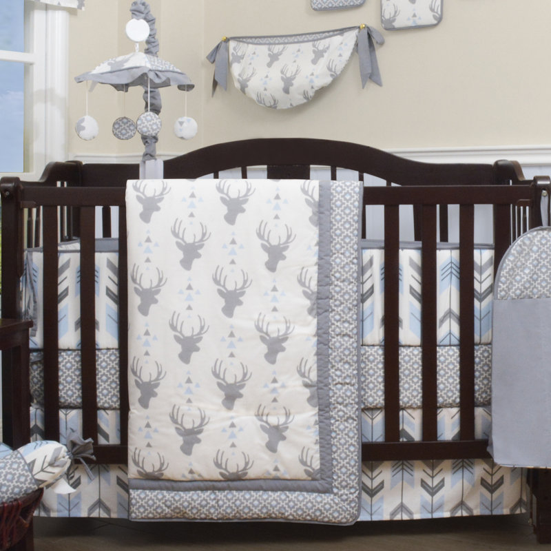 Viv Rae Doug Deer Nursery Arrow 12 Piece Crib Bedding Set
