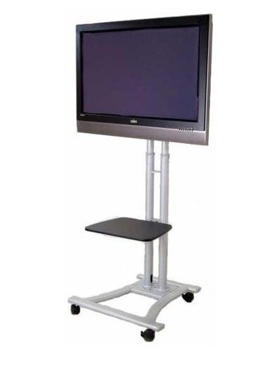Mobile LED LCD Flat Panel HDTV Fixed Floor Stand Mount for 27-60 LCD Screens by MonMount