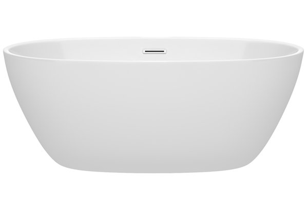 Juno 59 x 32 Freestanding Soaking Bathtub by Wyndham Collection