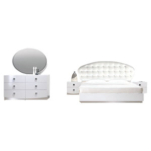 Rachna Platform 5 Pieces Bedroom Set b..