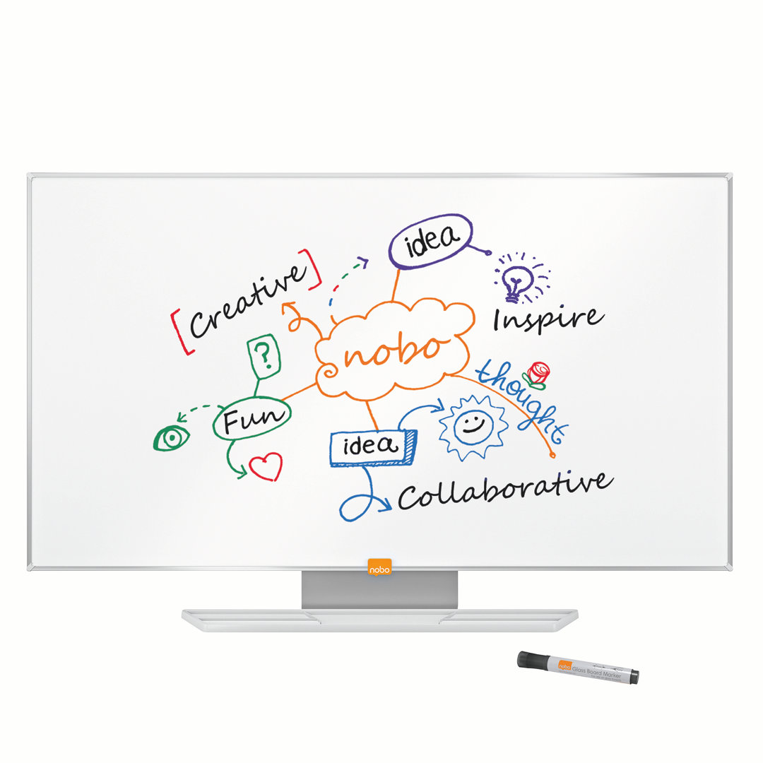 Nobo Nobo Widescreen Enamel Whiteboard 40 Inch | Conference Supplies & Presentation Equipment > Notice Boards > White Boards