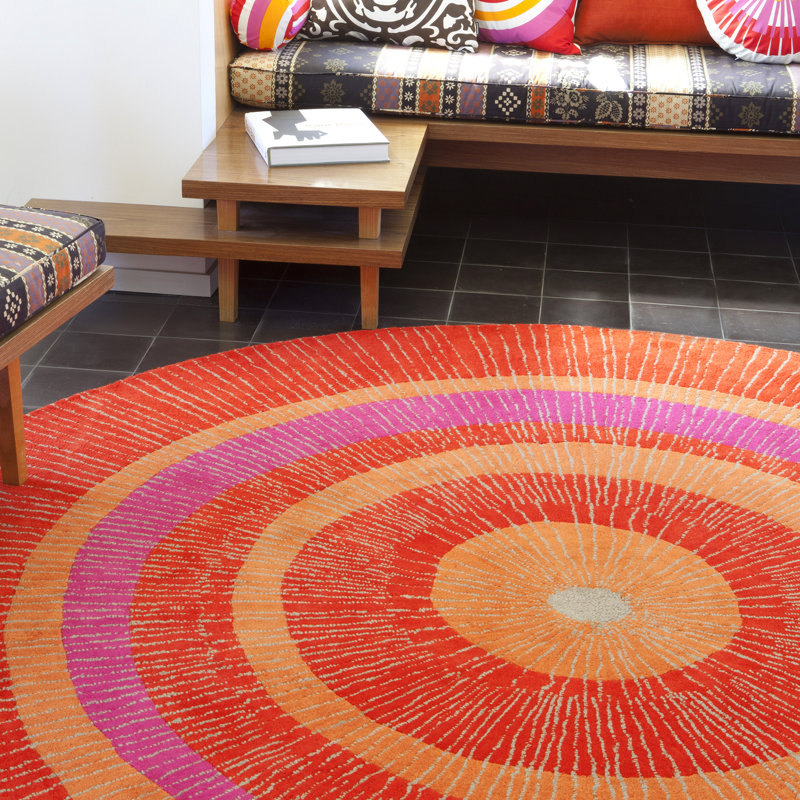 Eccentric HandTufted Orange/Red Area Rug & Reviews AllModern