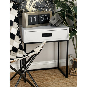 Wood And Metal End Table by Cole & Grey