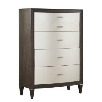 Corrigan Studio Leta Wooden 5 Drawers Chest Wayfair