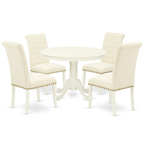 Felipe 5 Piece Solid Wood Dining Set by One Allium Way One Allium Way