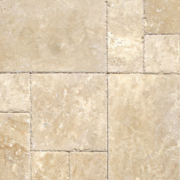 Tuscany Beige Travertine Field Tile in Honed Beige by MSI