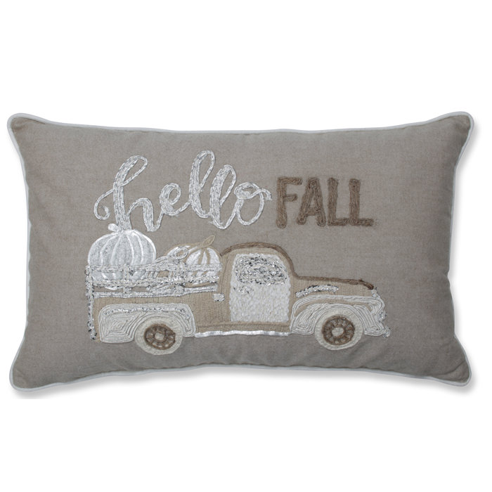 August Grove Demontfort Hello Fall Decorative Appliqued Cotton