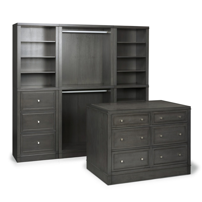Three Posts Romsey 82 W 4 Piece Closet Storage Units Wayfair