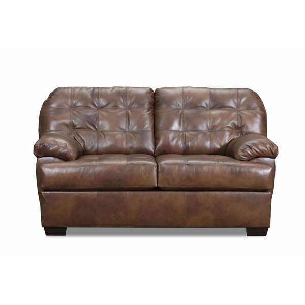 Askerby Leather Loveseat By Red Barrel Studio