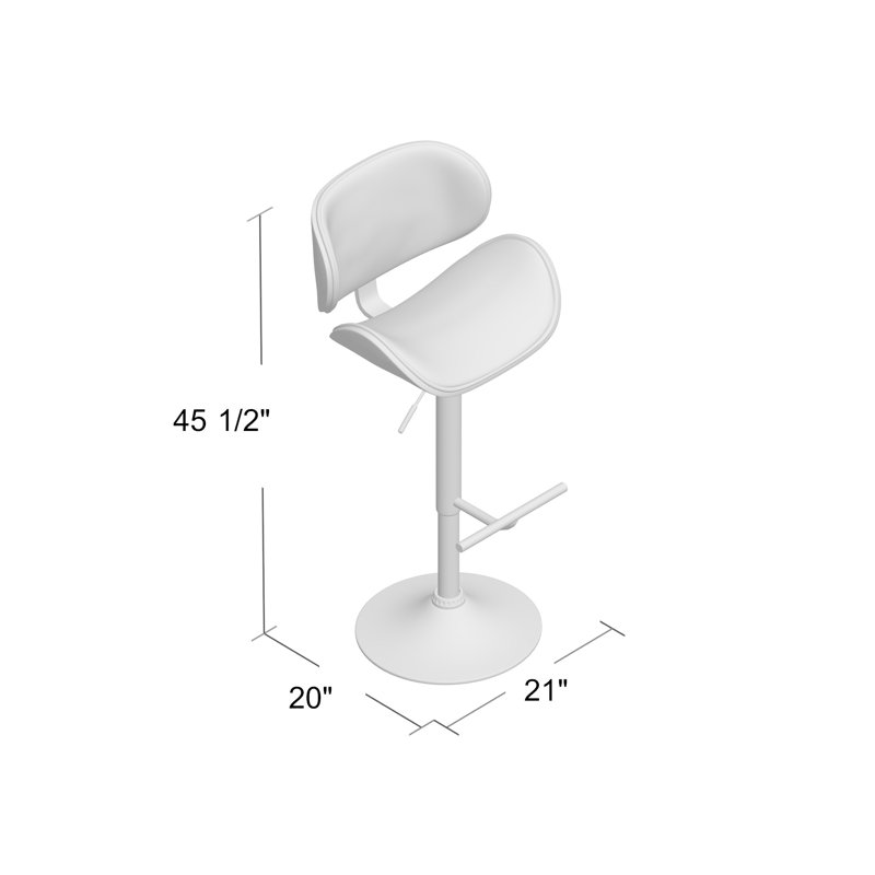 George Oliver Bissett Adjule Height Swivel Bar Stool Reviews Bissett Adjule Height Swivel Bar Stool