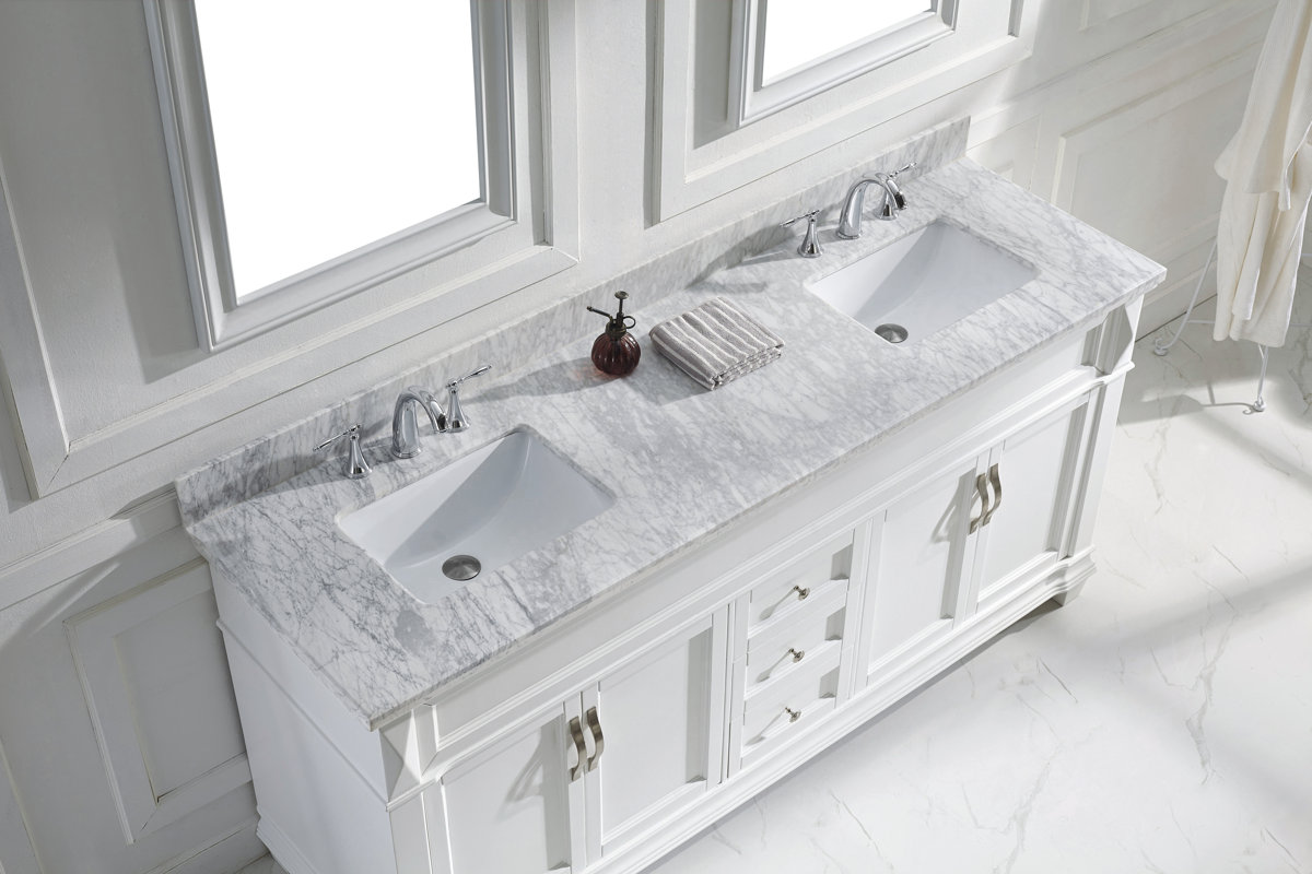 Virtu Usa Victoria 72 Quot Double Bathroom Vanity Set With
