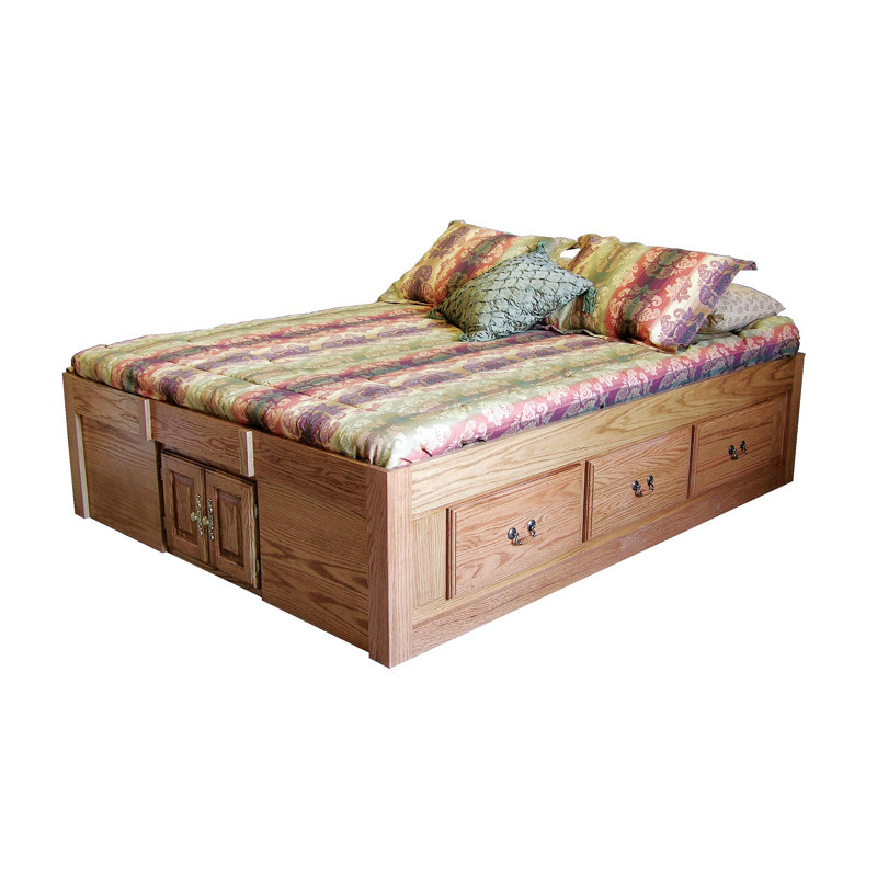 Loon Peak Kuhn Queen Storage Platform Bed Reviews Wayfair Loon Peak Kuhn Queen Storage Platform