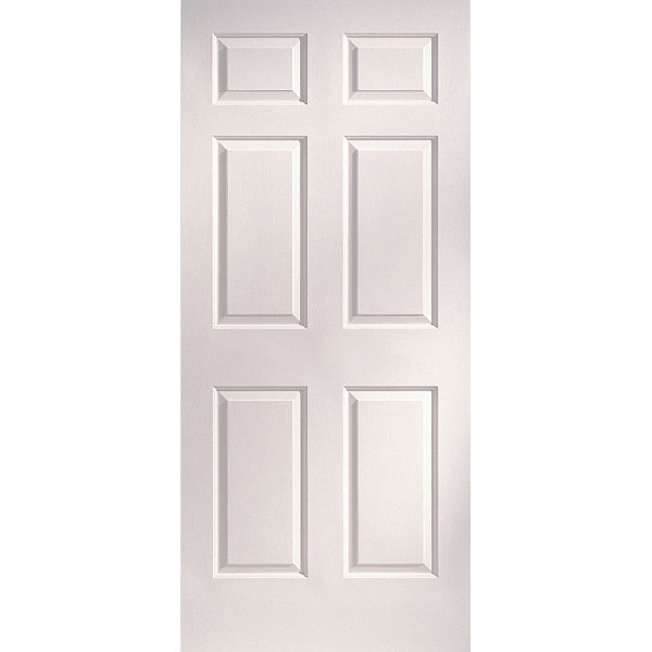 Verona Home Design Paneled Solid Manufactured Wood Primed Colonist