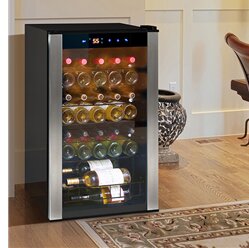 34 Bottle Single Zone Freestanding Wine Cooler