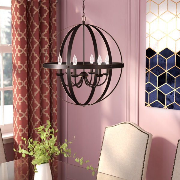 Joon Indoor 6-Light LED Globe Chandelier by Willa
